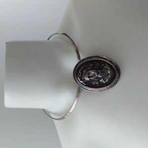 PURE 999 SILVER Henryk Winigrad High Relief Cameo Brooch Pendant + Sterling Torq